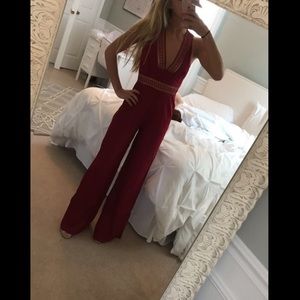 Red Free People Jumpsuit